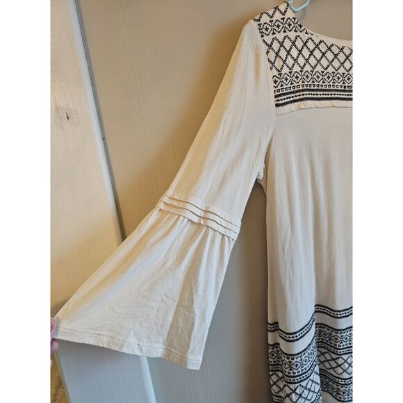 J. Jill Womens Embroidered Tunic Top Blouse Sz Xs Boho Cotton Blend - Picture 4 of 7